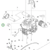 Husqvarna olajszűrő Kawasaki motorhoz P 524X riderhez robbantott ábra