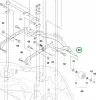 Husqvarna vágóasztal csatlakozó egység C94 C103 R 214TC riderhez robbantott ábra