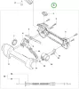 Husqvarna gázkar komplett 525PT5S ágvágóhoz robbantott ábra