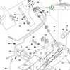 Husqvarna komfort kormány egység R 316Ts AWD, R 316TXs AWD riderhez robbantott ábra