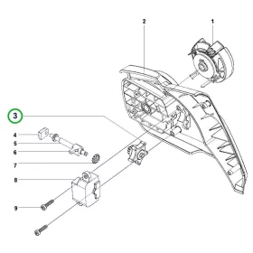 Husqvarna láncfeszítő 120i, 225i, 240i, 535i XP láncfűrészhez robbantott ábra