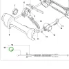 Husqvarna gázbowden 525HE3, 525HE4, 525PT5S sövényvágóhoz robbantott ábra
