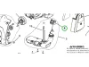 Husqvarna tanksapka komplett 129C, 129LK szegélyvágóhoz robbantott ábra
