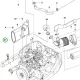 Husqvarna kipufogó Kubota D1105 motor P 525D riderhez robbantott ábra