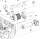 Husqvarna légszűrő nagyméretű P 525D, P 525DX, P 535HX riderhez robbantott ábra