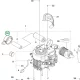Husqvarna légszűrő P 525DX, P 524X riderhez robbantott ábra