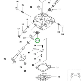 Husqvarna karburátor rugó 525LK, 525RX fűkaszához robbantott ábra