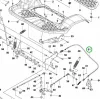 Husqvarna rögzítőfék bowden P 520D, P 525D riderhez robbantott ábra