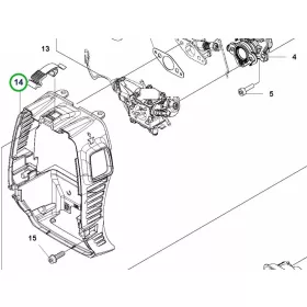 Husqvarna tartókeret komplett 545RXT fűkaszához robbantott ábra