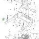 Husqvarna motor csillapító elem P 525D, P 525DX, P 535HX riderhez robbantott ábra