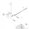 Husqvarna gyújtómodul 435 II, 440 II láncfűrészhez robbantott ábra