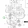 Husqvarna fűnyírókés 36 cm R 214C, R 216 AWD, R 320 AWD riderhez robbantott ábra