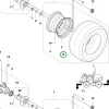 Husqvarna gumiabroncs P 525D, P 525DX, P 535HX riderhez robbantott ábra
