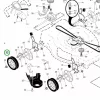 Husqvarna kerék 8" szürke AWD LC 356 AWD, LC 56 AWD fűnyíróhoz robbantott ábra