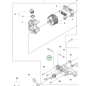 Husqvarna láncfeszítő csavar L49 530iP4, 530iPT5 ágvágóhoz robbantott ábra