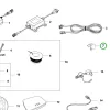 Husqvarna kés 9 db Gardena Sileno, Sileno minimo robotfűnyíróhoz robbantott ábra
