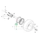Husqvarna keréktárcsa 5,5x8 R400 R 418TsX AWD riderhez robbantott ábra