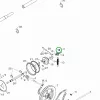 Husqvarna csapágy 9/16 col furattal ST 224, ST 227, ST 230 hómaróhoz robbantott ábra
