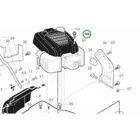 Husqvarna csavar LC 356V, LC 356 AWD, LC 56, LC 56 AWD fűnyíróhoz robbantott ábra