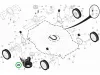 Husqvarna szíjfedél LC 356V, LC 356 AWD, LC 56 fűnyíróhoz robbantott ábra