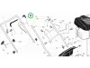 Husqvarna biztosító LC 356V, LC 356 AWD, LC 56 fűnyíróhoz robbantott ábra