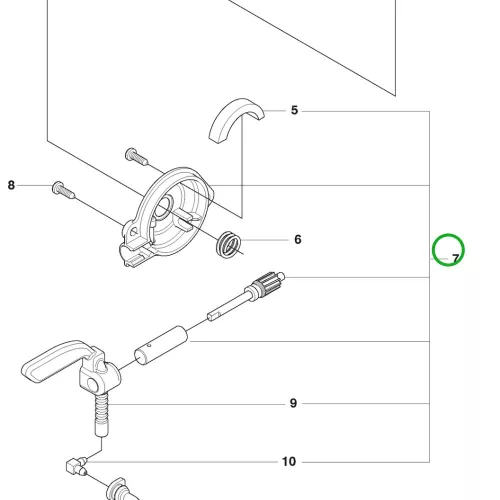 Husqvarna olajszivattyú 120 Mark II, 230, 235, 236 láncfűrészhez robbantott ábra