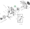 Husqvarna agyas járókerék 125B, 125BVx lombfúvóhoz robbantott ábra