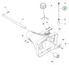 Husqvarna benzincső egyenes 265 mm 545RX, 545FR fűkaszához robbantott ábra