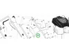 Husqvarna terelőlemez LC 356V, LC 356 AWD, LC 56 AWD fűnyíróhoz robbantott ábra