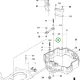 Husqvarna vázszekrény porvédő P 520D, P 524, P 525D riderhez robbantott ábra