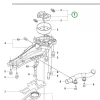Husqvarna kuplung egység 54 mm 522HDR75X, 522HSR75X sövényvágóhoz robbantott ábra