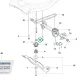 Husqvarna persely LC 347V, LC 347VE, LC 353VE fűnyíróhoz robbantott ábra