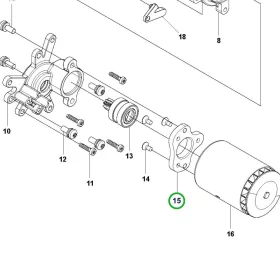 Husqvarna hajtómű csatlakozó 120i láncfűrészhez robbantott ábra
