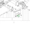 Husqvarna olajzó lemez külső 130, 135 Mark II láncfűrészhez robbantott ábra