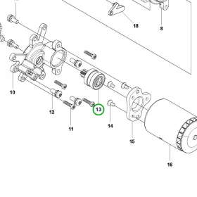 Husqvarna hajtómű gyűrű 13. pozíció 120i láncfűrészhez robbantott ábra