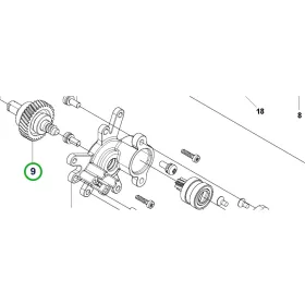 Husqvarna hajtótengely 9. pozíció 120i láncfűrészhez robbantott ábra