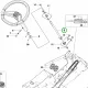 Husqvarna kormányrúd rövid R 214TC, R 216T AWD, R 216 riderhez robbantott ábra