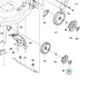Husqvarna anyavédő kupak LC 247i, LC 347iVX, LC 347V fűnyíróhoz robbantott ábra