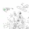 Husqvarna vágóasztal kuplung bowden TS 142, TS 142L fűnyírótraktorhoz robbantott ábra