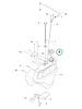Husqvarna üzemanyag tanksapka P 524X, R 420TsX riderhez robbantott ábra
