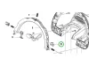 Husqvarna első fogantyú rugó 520iHD60, 520iHD70 sövényvágóhoz robbantott ábra