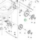 Husqvarna kerék 210 mm perselyes LC 247i fűnyíróhoz robbantott ábra
