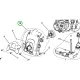 Husqvarna kuplungfedél 129C, 129LK szegélyvágóhoz robbantott ábra