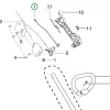 Husqvarna gázbowden komplett 129C, 129LK szegélyvágóhoz robbantott ábra