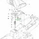Husqvarna ülés kézigomb M8 R 214TC, R 216T AWD, R 214C riderhez robbantott ábra
