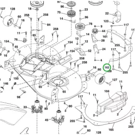 Husqvarna merevítőlemez jobb oldali CTH 184T, TC 342 fűnyírótraktorhoz robbantott ábra