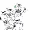 Husqvarna LED lámpa bal TS 342, TC 342, TS 348XD fűnyírótraktorhoz robbantott ábra