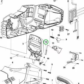 Husqvarna kar 120i, 225i, 230i, 240i láncfűrészhez robbantott ábra