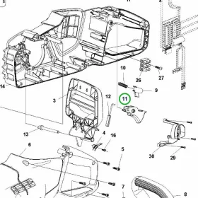 Husqvarna kioldó 120i láncfűrészhez robbantott ábra