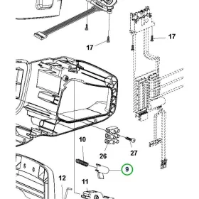 Husqvarna gomb 120i láncfűrészhez robbantott ábra